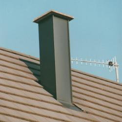 Habillage de cheminée aluminium  Dal'Alu, Haguenau - Mey'er Herrlisheim, alsace, Bas Rhin