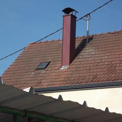 Habillage de cheminée aluminium  Dal'Alu, Strasbourg - Mey'er Herrlisheim, alsace, Bas Rhin