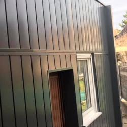 Protection complète lambris bois par lambris aluminium, Dal'Alu - Mey'er Herrlisheim, alsace, Bas Rhin