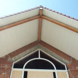 Bardage sous face planche de rive, aluminium  Dal'Alu, Haguenau - Mey'er Herrlisheim, alsace, Bas Rhin