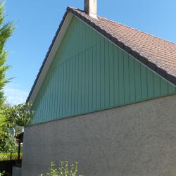 Bardage complet de pignon en aluminium prélaqué Dal'alu, Strasbourg - Mey'er Herrlisheim, alsace, Bas Rhin