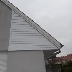 Habillage lambris en aluminium sur pignon, Dal'alu, Haguenau - Mey'er Herrlisheim, alsace, Bas Rhin