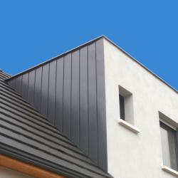 Habillage joue de luc arne, couvertine annapurna, en aluminium prélaqué Dal'alu, Herrlisheim - Mey'er Herrlisheim, alsace, Bas Rhin