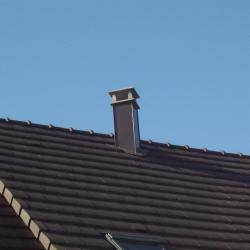 Habillage de cheminée biais aluminium  Dal'Alu, Haguenau - Mey'er Herrlisheim, alsace, Bas Rhin