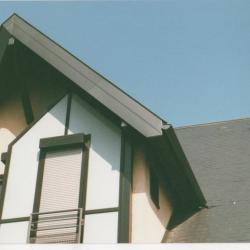 Habillage planche de rive en aluminium prélaqué Dal'alu, Strasbourg - Mey'er Herrlisheim, alsace, Bas Rhin