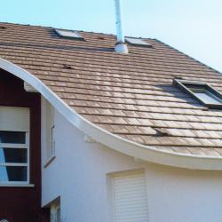 Habillage planche de rive arondi, cintré en aluminium prélaqué Dal'Alu, Strasbourg - Mey'er Herrlisheim, alsace, Bas Rhin