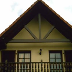 Habillage planche de rive et colombage poutre, pignon, Strasbourg, aluminium  Dal'Alu - Mey'er Herrlisheim, alsace, Bas Rhin