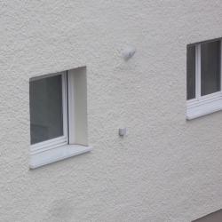 Tablette de fenêtre avec abouts, Strasbourg, aluminium  Dal'Alu - Mey'er Herrlisheim, alsace, Bas Rhin