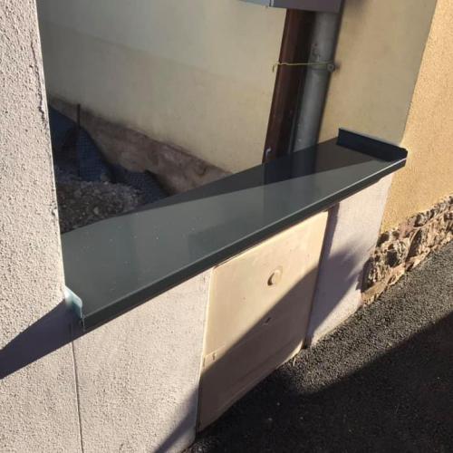 Mey'er, couvertine renforcée pour muret, aluminium ral 7016, Dal'Alu, Alsace, Grand Est